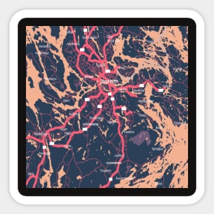 Stockholm colour map Sticker